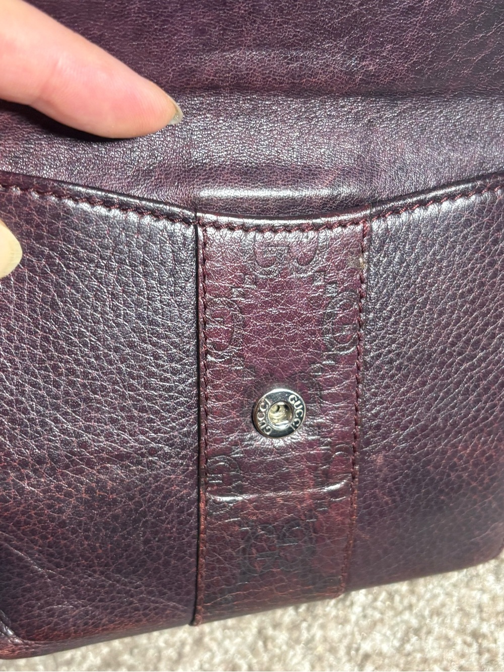Authentic Gucci Brown Leather Bi-Fold Wallet Vintage - Picture 12 of 15